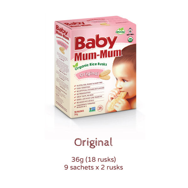 Baby Mum Mum - Organic Rice Rusks - Original | Harris Farm Online