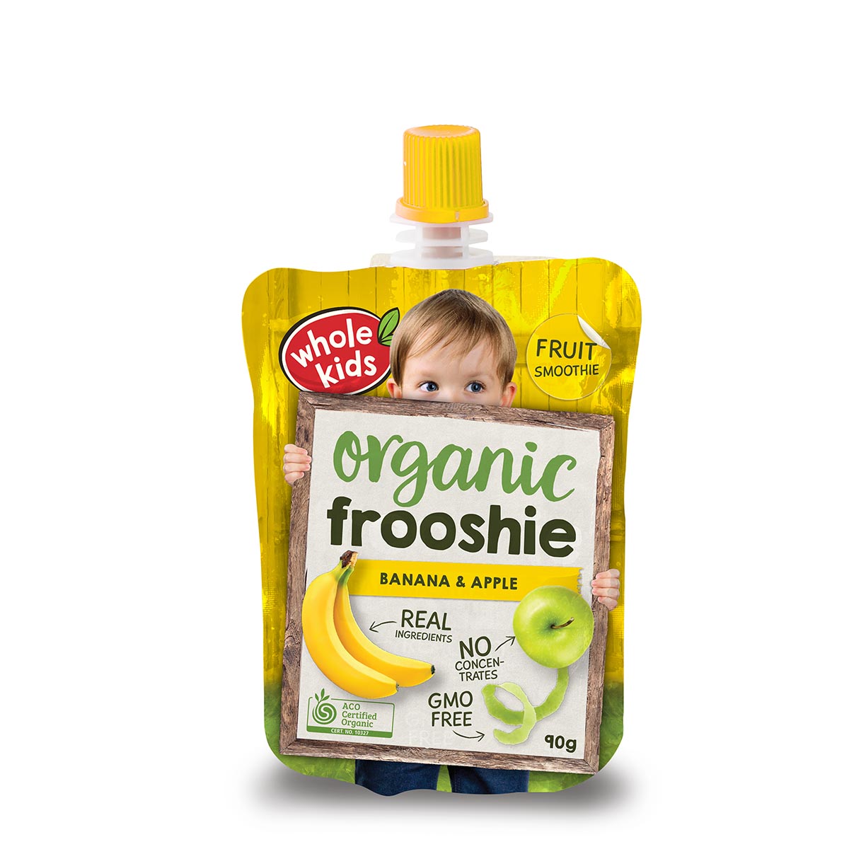 Whole Kids Organic Frooshie Banana and Apple 90g