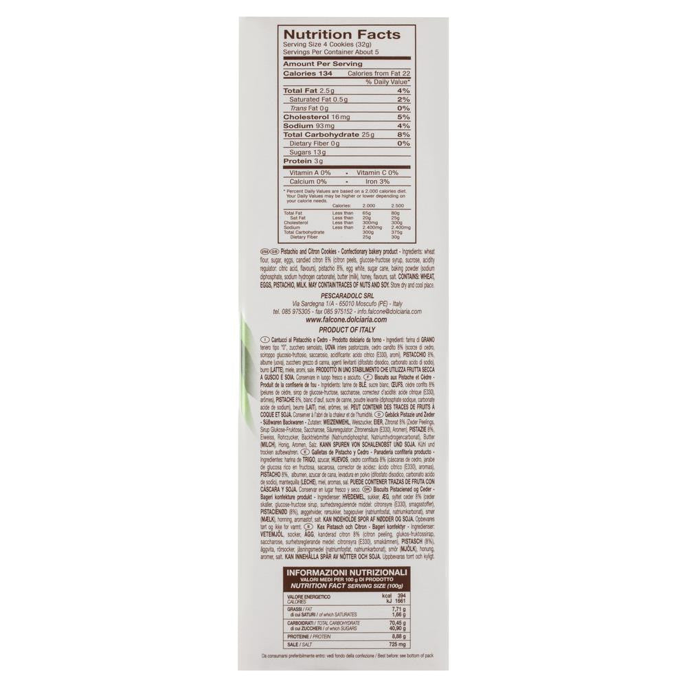 Cantucci Dabruzzo Crisp Pistachio Cookies 180g , Grocery-Biscuits - HFM, Harris Farm Markets
- 2