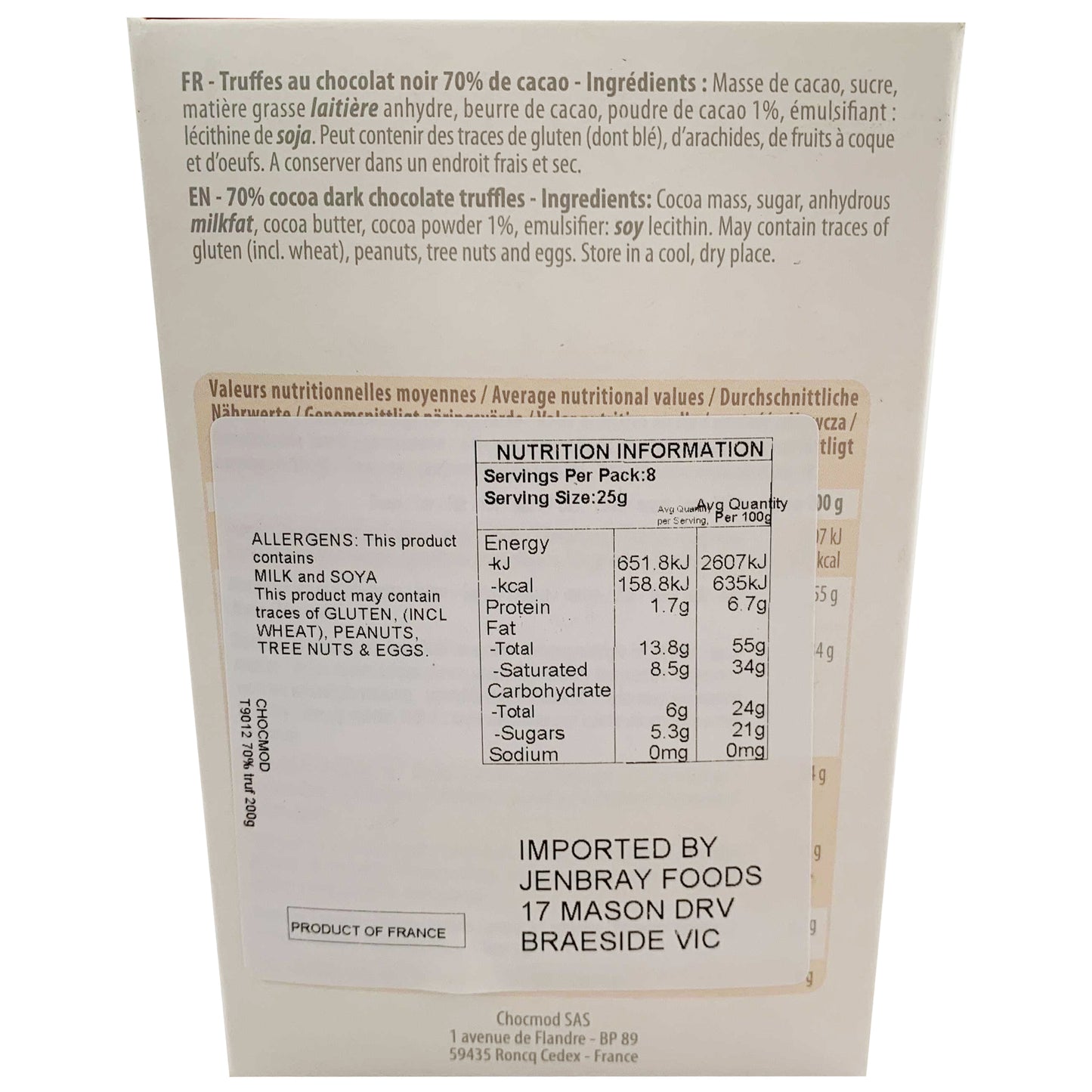 Truffettes de France 70% Dark Chocolate Truffles | Harris Farm Online