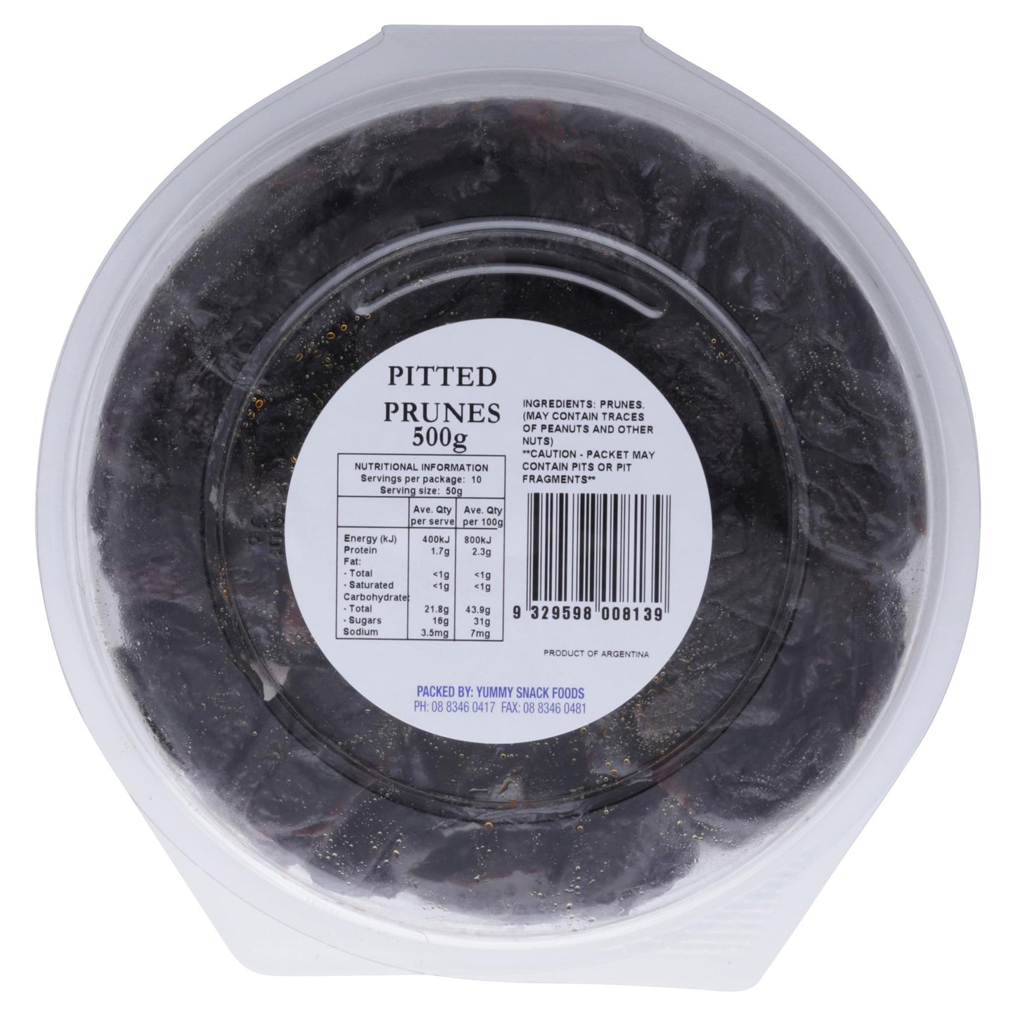 Yummy Prunes Pitted Tub 500g , Grocery-Nuts - HFM, Harris Farm Markets
- 2