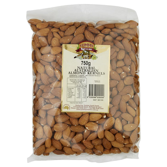 Yummy Almonds Australian 750g , Grocery-Nuts - HFM, Harris Farm Markets