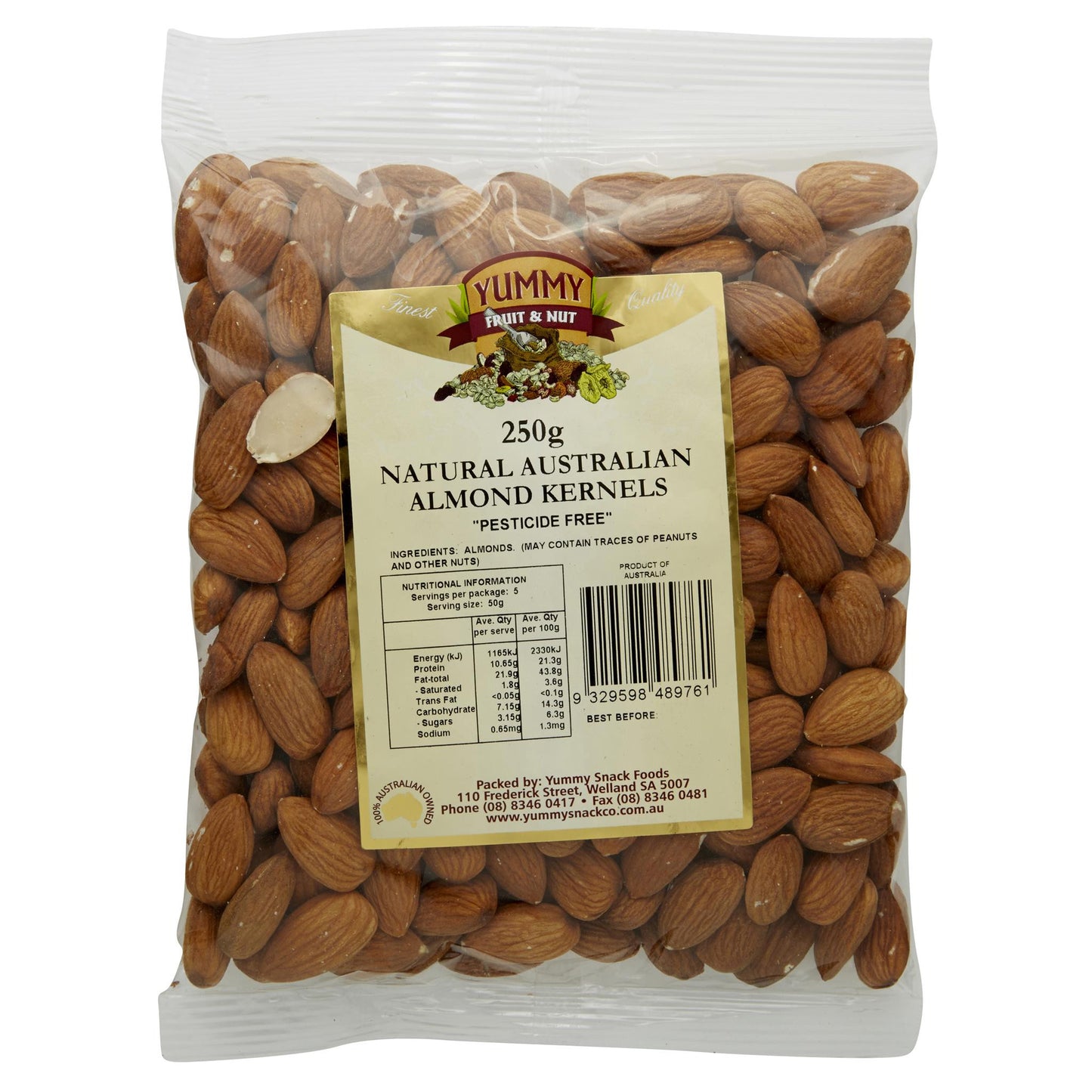 Yummy Almonds Australian 250g , Grocery-Nuts - HFM, Harris Farm Markets
