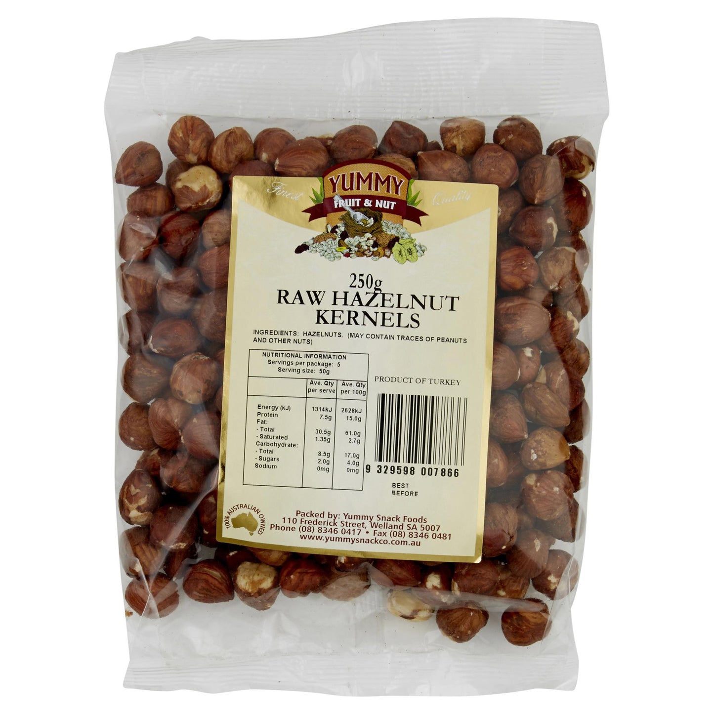 Yummy Hazelnuts Raw 250g , Grocery-Nuts - HFM, Harris Farm Markets