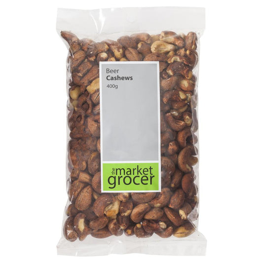Market Grocer Beer Cashews 400g , Grocery-Nuts - HFM, Harris Farm Markets
 - 1