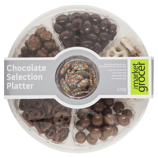Market Grocer Chocolate Selection Platter 525g , Grocery-Nuts - HFM, Harris Farm Markets
 - 1
