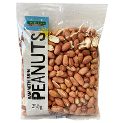 Harris Farm Peanuts Raw With Skin 250g