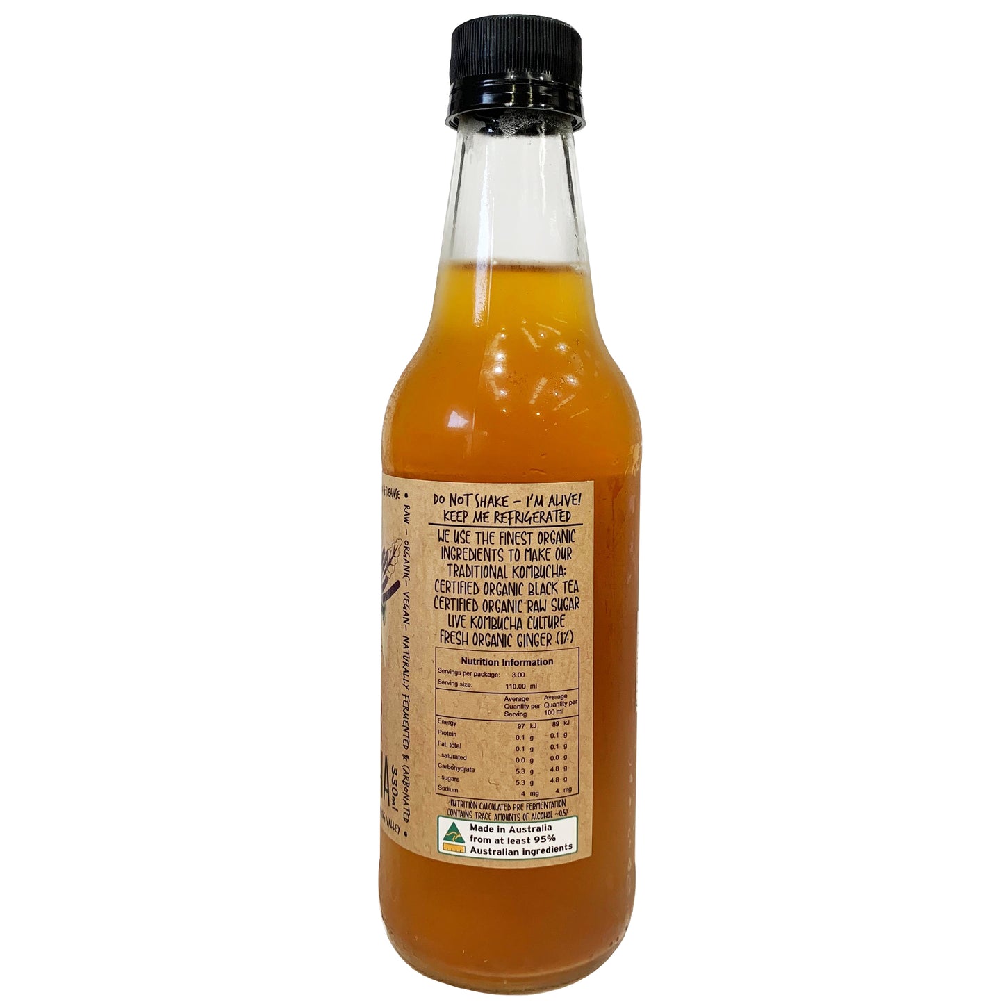 Bottled Culture - Drinks Kombucha - Ginger (330mL)