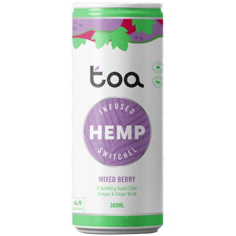 Toa Hemp Infused Switchel Mixed Berry | Harris Farm Online