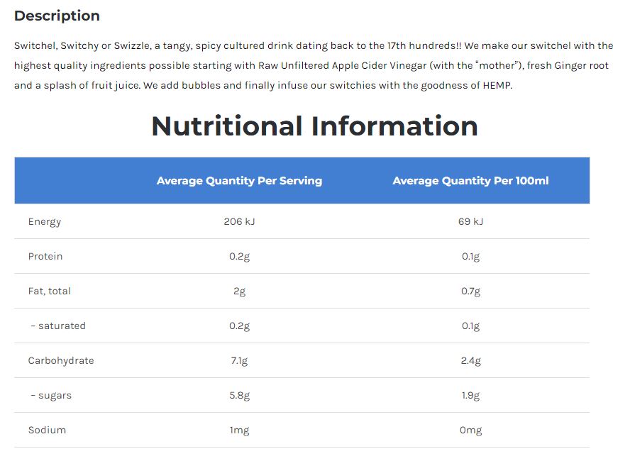vToa Hemp Infused Switchel Mixed Berry | Harris Farm Online