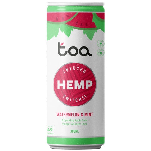 Toa Hemp Infused Switchel Watermelon and Mint | Harris Farm Online