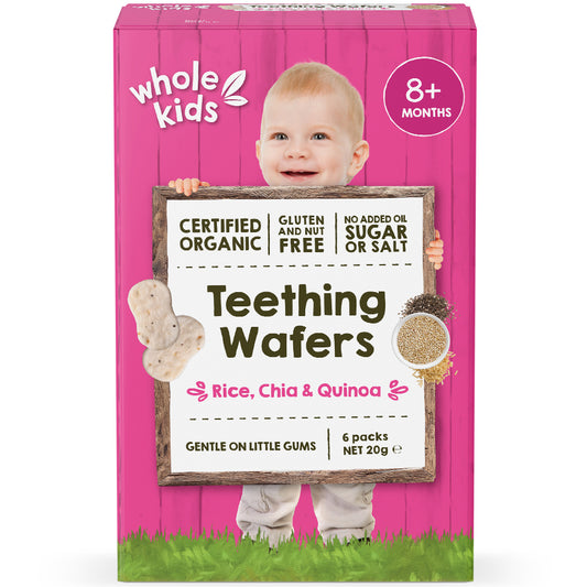 Whole Kids Organic Teething Wafers Chia and Quinoa | Harris Farm Online