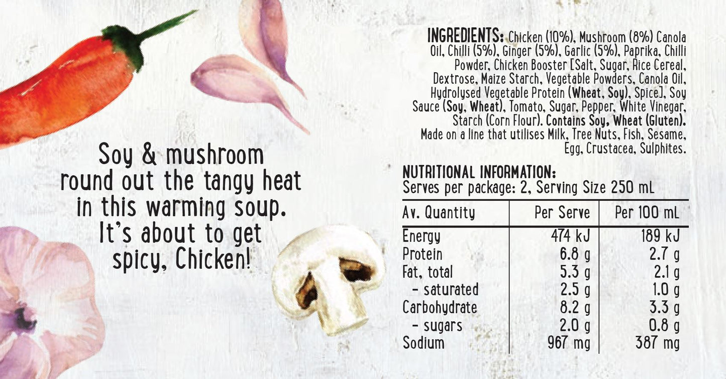 Harris Farm Soup Hot Sour Chicken | Harris Farm Online