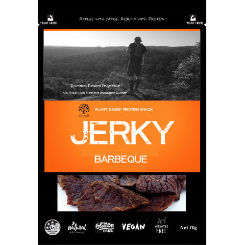 K.M. Foods Vegan Jerky Barbeque | Harris Farm Online