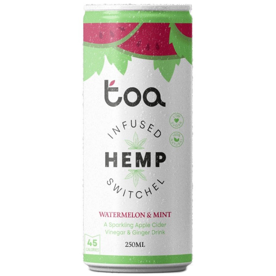 Toa Hemp Switchel Watermelon and Mint | Harris Farm Online