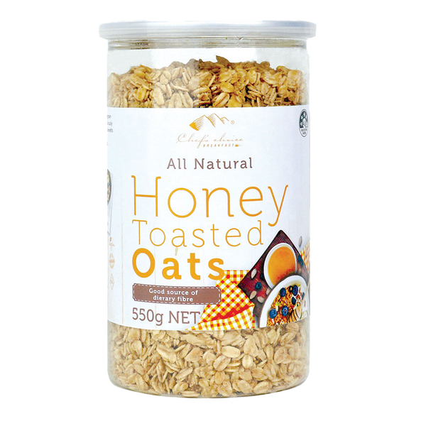 Chef's Choice All Natural Honey Toasted Oats 550g