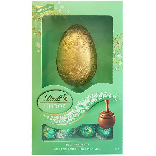 Lindt Milk Egg and Lindor Milk Mint 143g