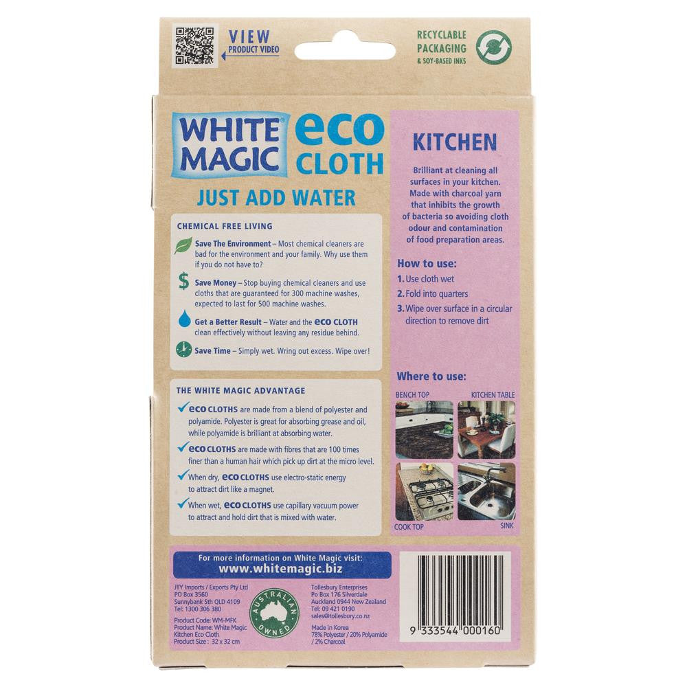 White Magic Eco Kitchen Cloth , Grocery-Cleaning - HFM, Harris Farm Markets
- 2