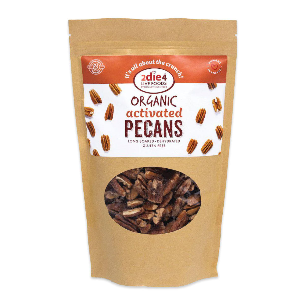 2Die4 Live Foods Activated Organic Pecans 120g | Harris Farm Online