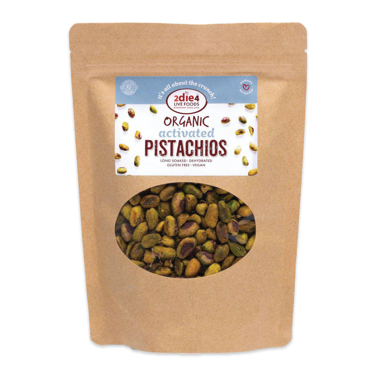 2Die4 Live Foods Activated Organic Pistachios 100g | Harris Farm Online