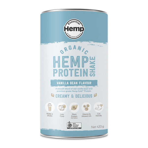 Essential Hemp Organic Protein Powder Vanilla 420g | Harris Farm Online