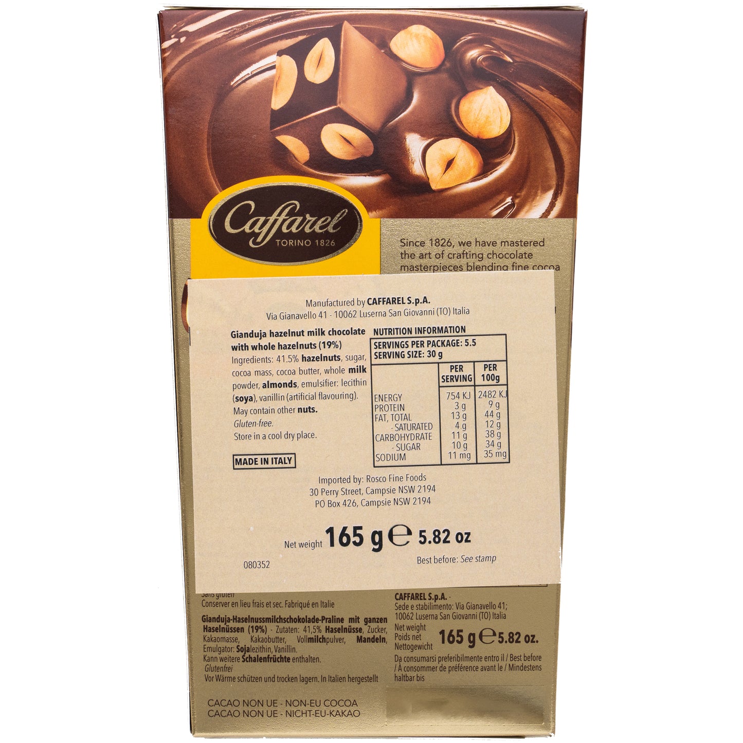 Caffarel Chocolate Hazelnut Creations Piemonte | Harris Farm Online