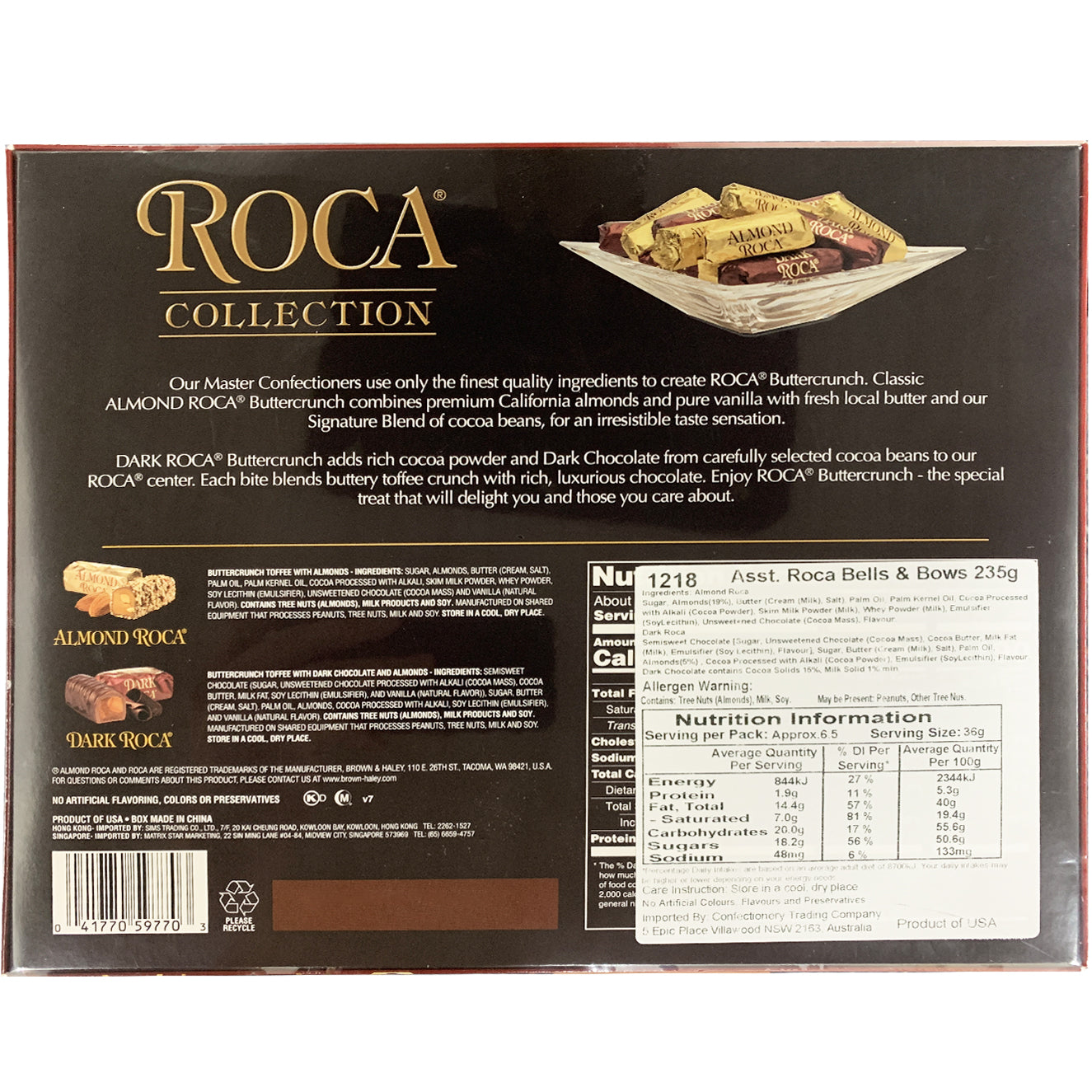 Brown and Haley Assorted Buttercrunch Toffee | Harris Farm Online