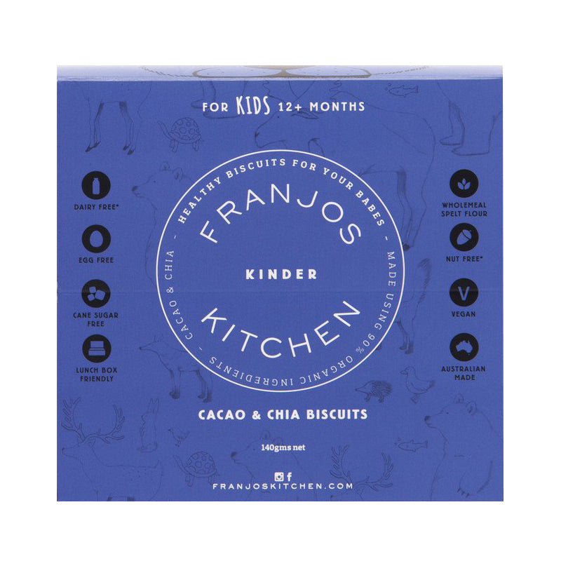 Franjo's Kitchen - Biscuits Cacao & Chia | Harris Farm Online