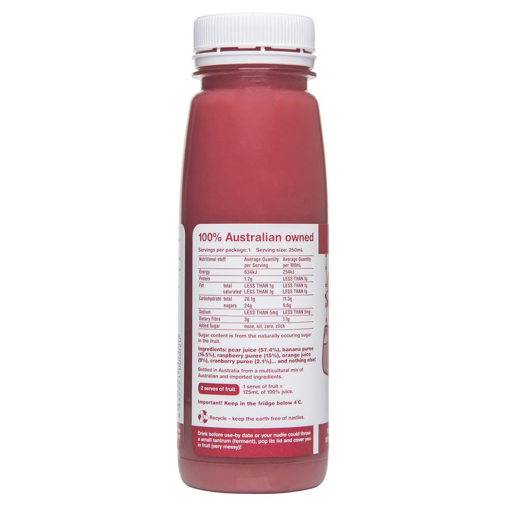 Nudie Cranberry Raspberry More Crushie 250mL , Frdg1-Drinks - HFM, Harris Farm Markets
 - 1