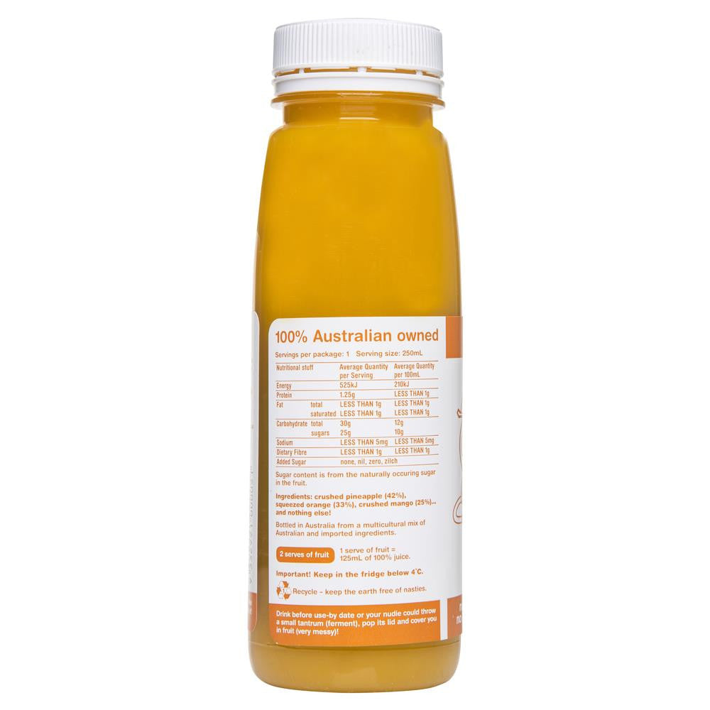 Nudie Orange Mango Pineapple Crushie 250mL , Frdg1-Drinks - HFM, Harris Farm Markets
- 2
