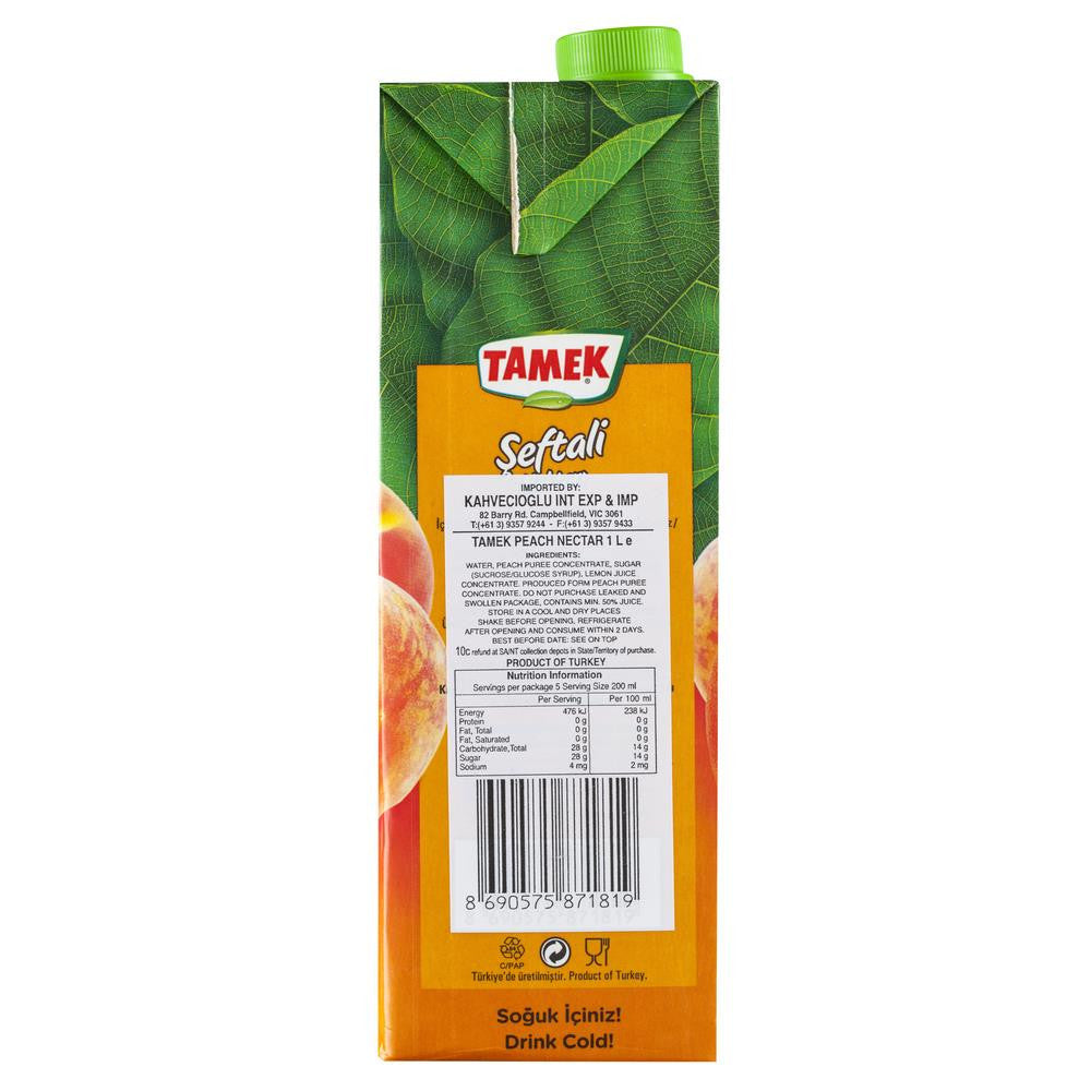 Tamek Peach Nectar 1L , Grocery-Drinks - HFM, Harris Farm Markets
- 2