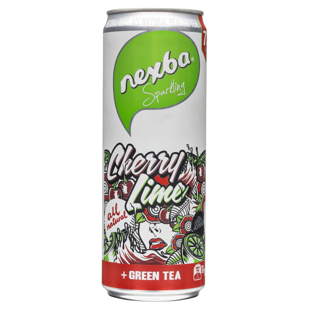 Nexba Sparkling Cherry Lime Green Tea 355ml , Frdg1-Drinks - HFM, Harris Farm Markets
- 1