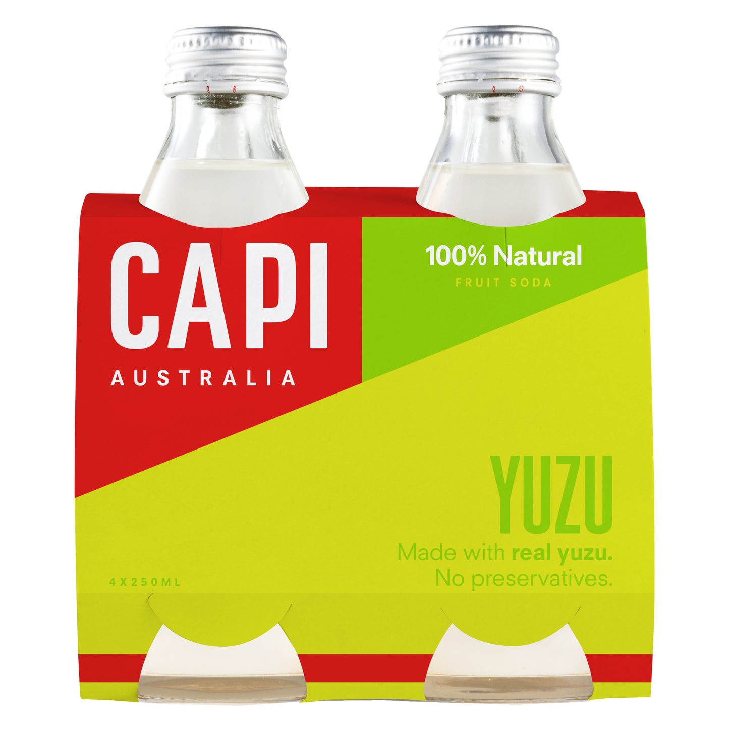 Capi Yuzu Soda 4 Glass Bottles 4x250ml