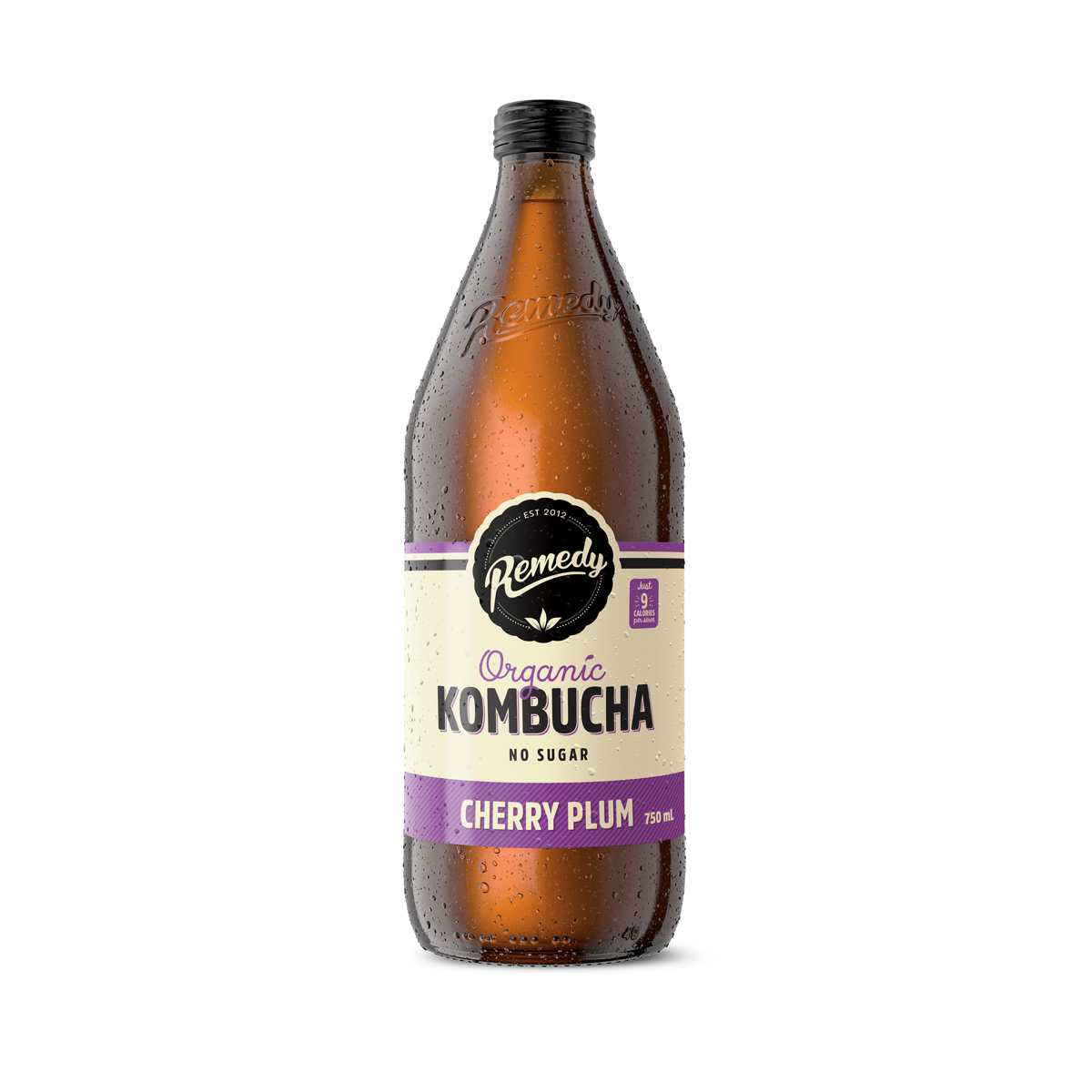 Remedy Drinks Organic Kombucha Cherry Plum 750ml