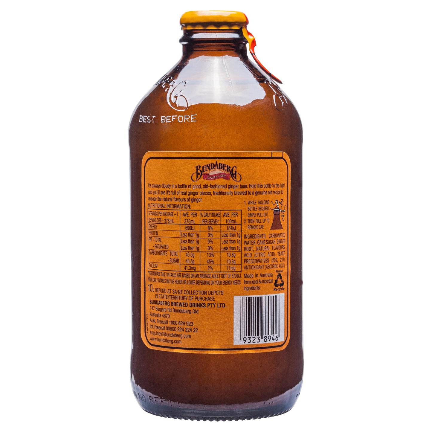 Bundaberg Ginger Beer 375ml , Grocery-Drinks - HFM, Harris Farm Markets
- 2