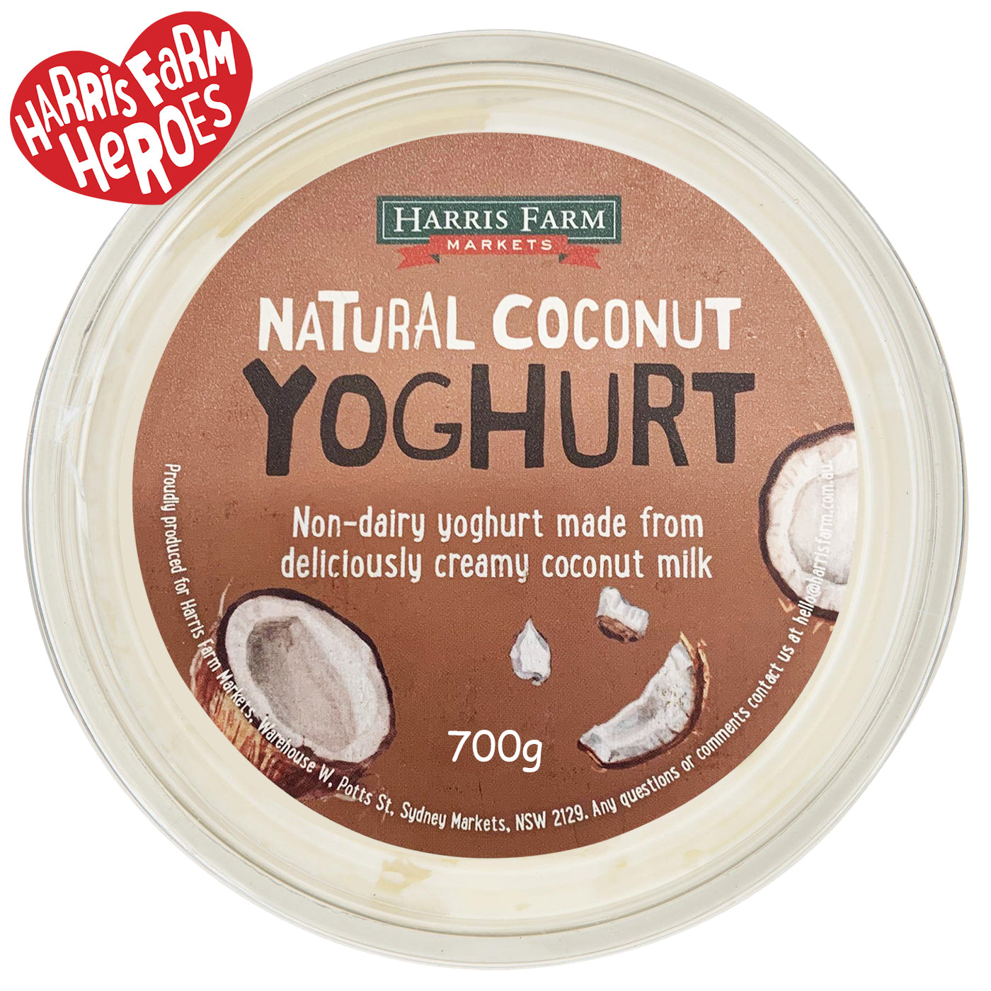 Harris Farm Yoghurt Natural Coconut Milk | Harris Farm Online