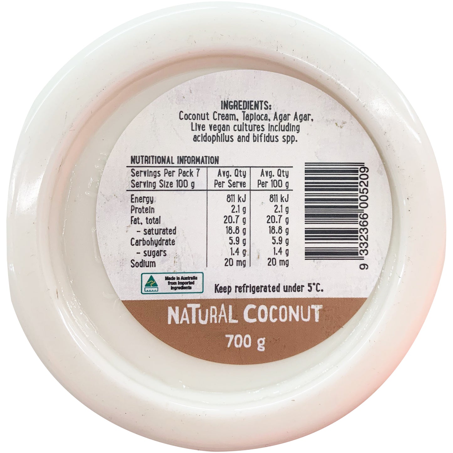 Harris Farm Yoghurt Natural Coconut Milk | Harris Farm Online