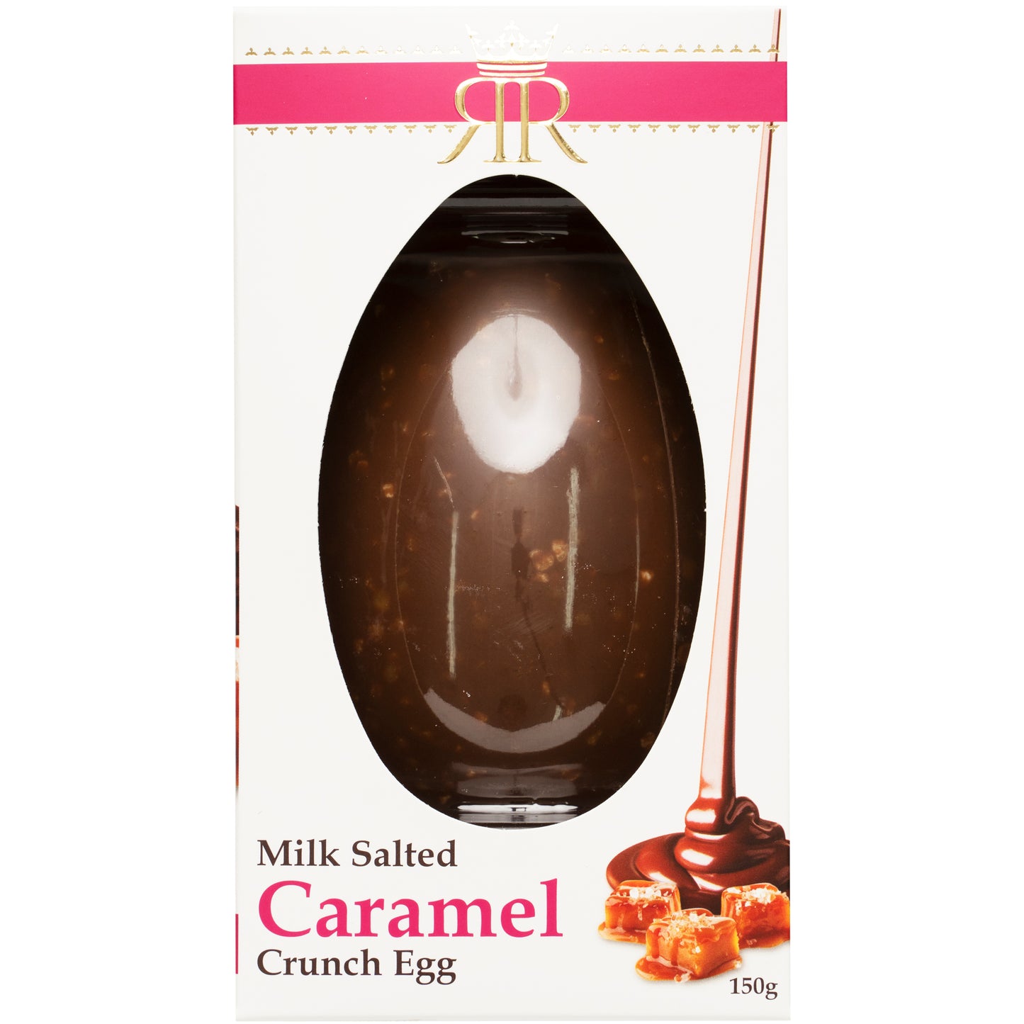 Rocky Road Chocolates Milk Chocolate Salted Caramel Crunch Egg 150g