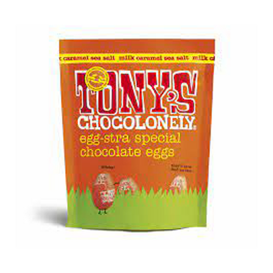 Tony's Chocolonely Chocolate Milk Caramel Eggs 180g