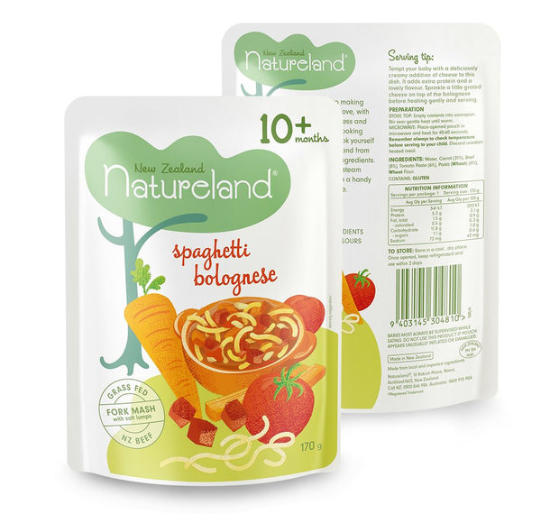 NZ Natureland - Baby Food - Spaghetti Bolognese | Harris Farm Online