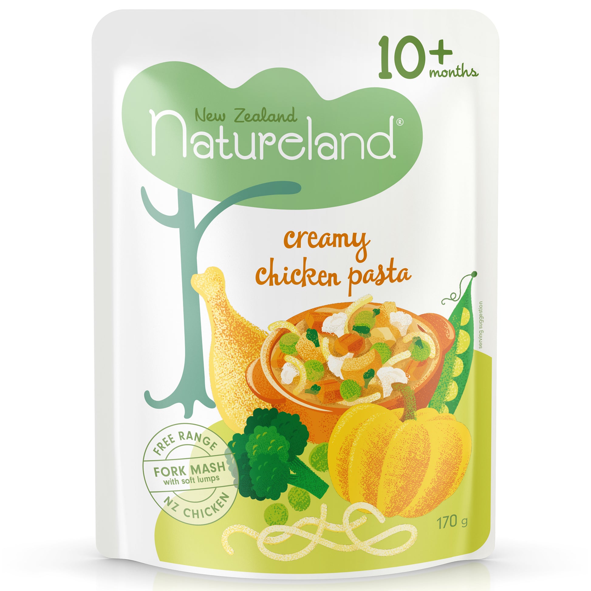 NZ Natureland - Baby Food - Creamy Chicken Pasta | Harris Farm Online
