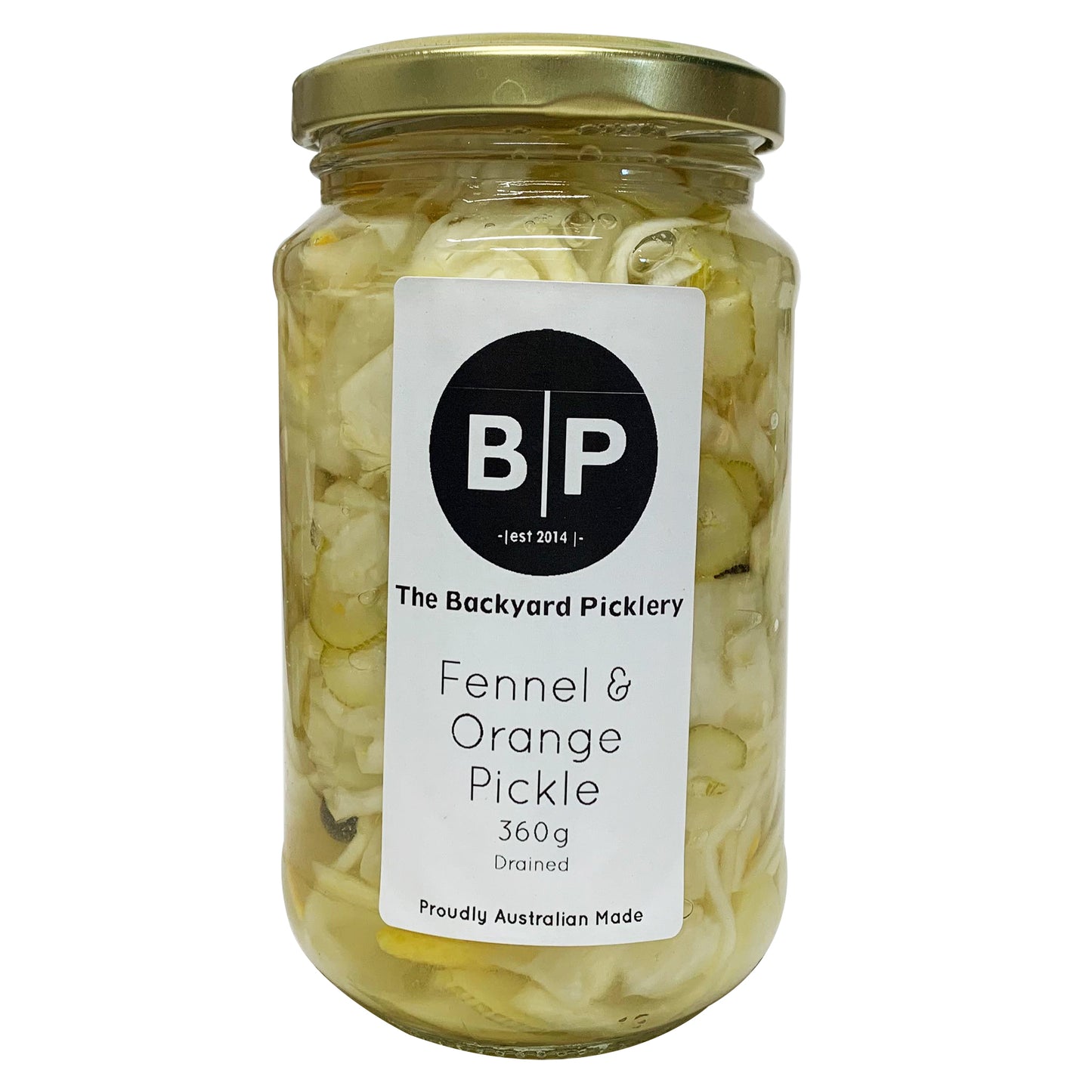 The Backyard Picklery Pickled Fennel and Orange 360g