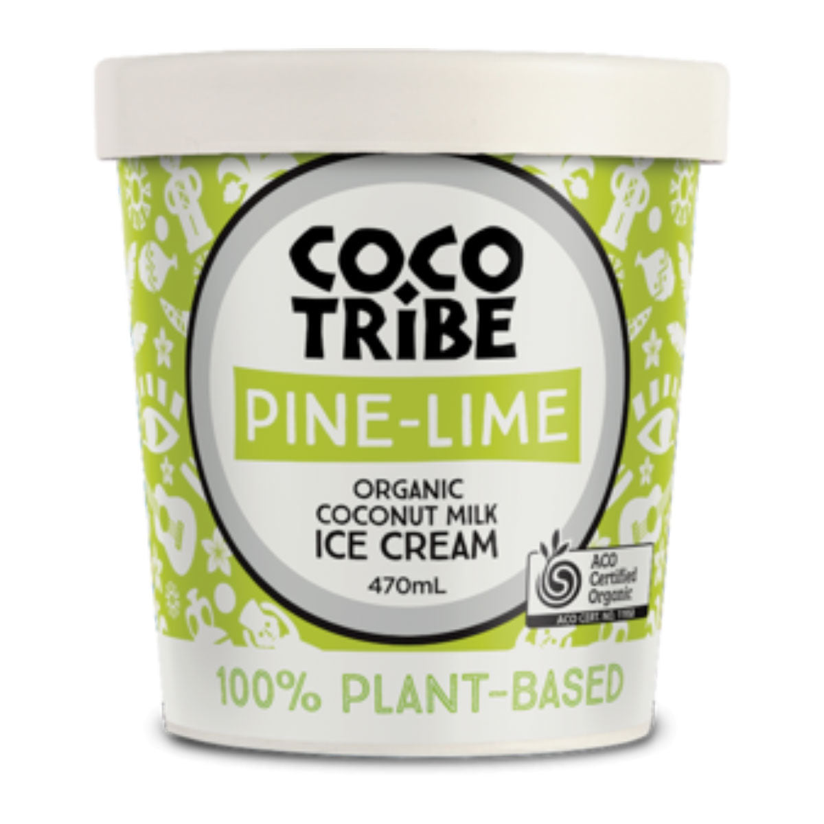 Coco Tribe Organic Coconut Pine Lime Ice Cream 470ml | Harris Farm Online