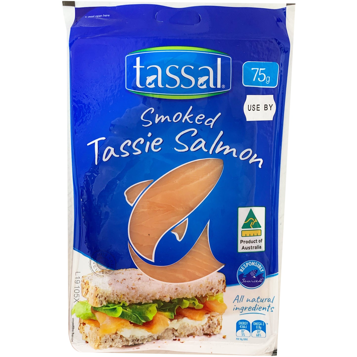 Tassal Smoked Tassie Salmon 75g