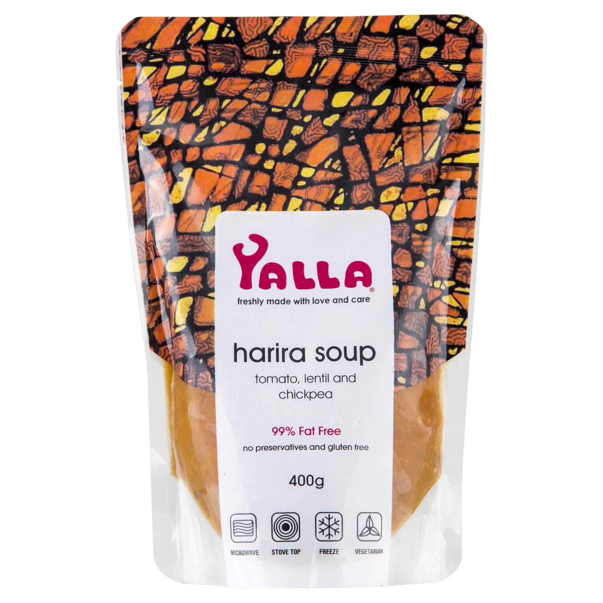 Yalla Harira Soup 400g , Frdg3-Meals - HFM, Harris Farm Markets
 - 1