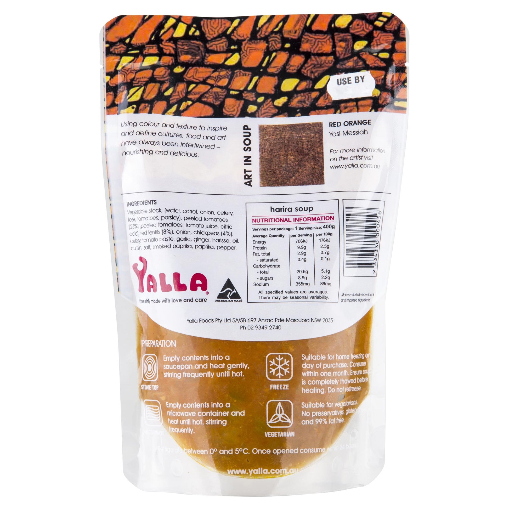 Yalla Harira Soup 400g , Frdg3-Meals - HFM, Harris Farm Markets
 - 2