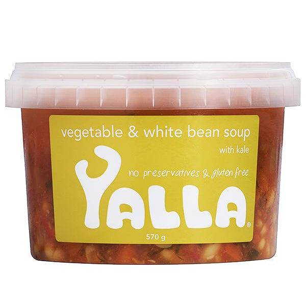Yalla - Soup Vegetable and White Bean with Kale | Harris Farm Online
