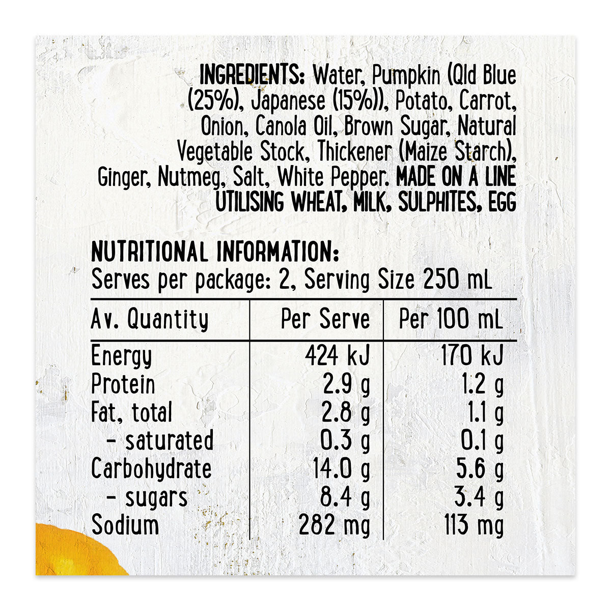 Harris Farm Soup Thumpin' Pumpkin 500ml