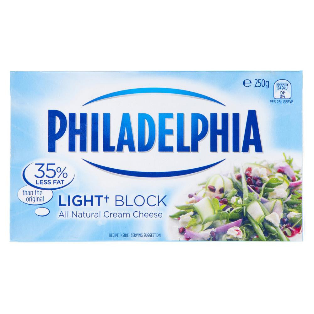 Cream Cheese Philadelphia Light Block 250g , Frdg1-Cheese - HFM, Harris Farm Markets
 - 1