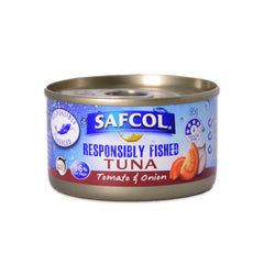 Safcol Tuna Tomato and Onion 95g | Harris farm Online